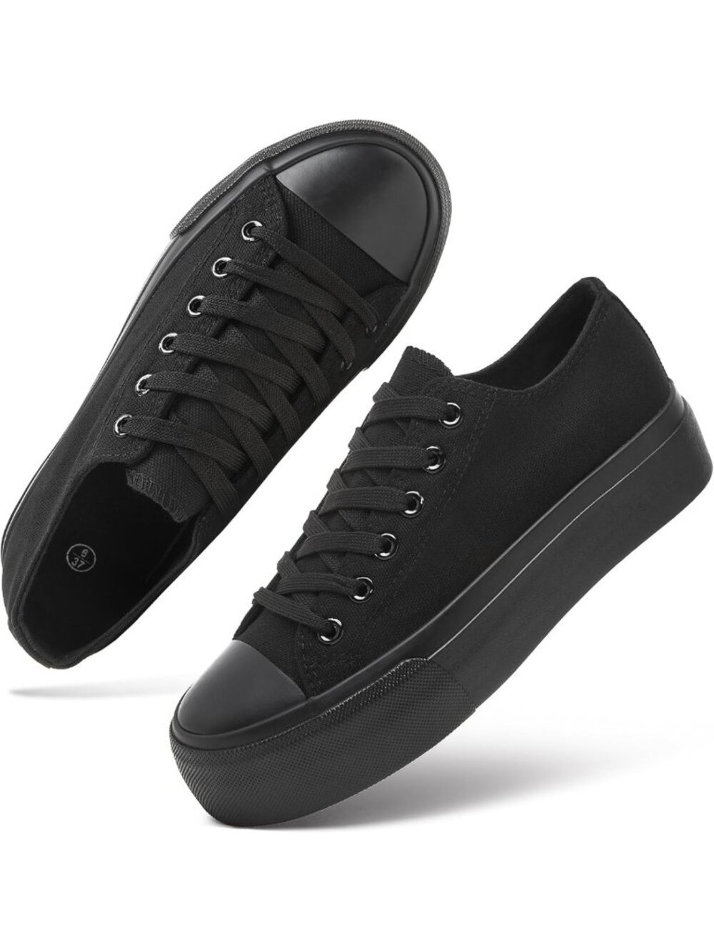 Stylish Women's Platform Canvas Sneakers - Trendy Tennis Shoes for Comfort